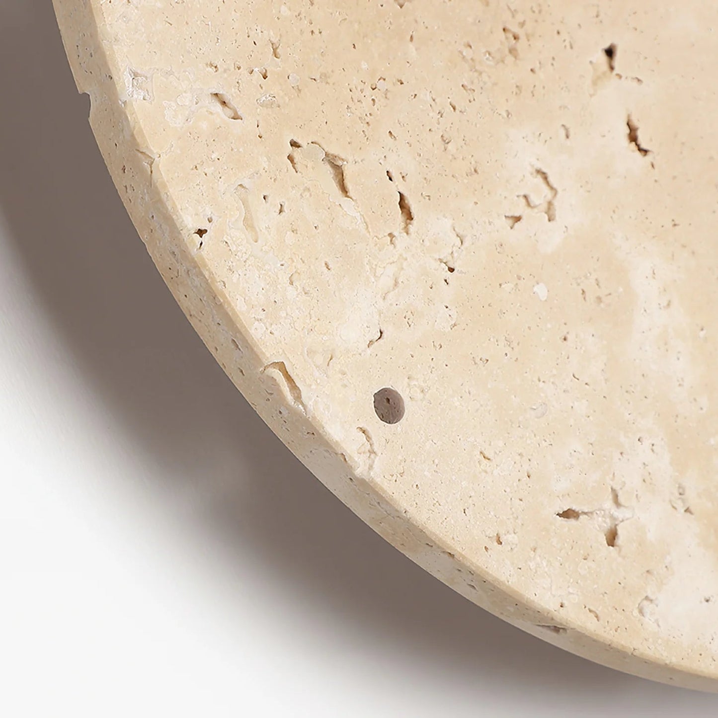 Wall Clock with Light Travertine Scandinavian Interior | Praviko