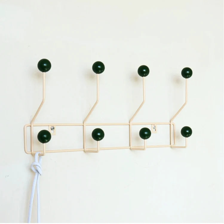 Wall Hook Rack Metal Base Mid Century Style | Dotino