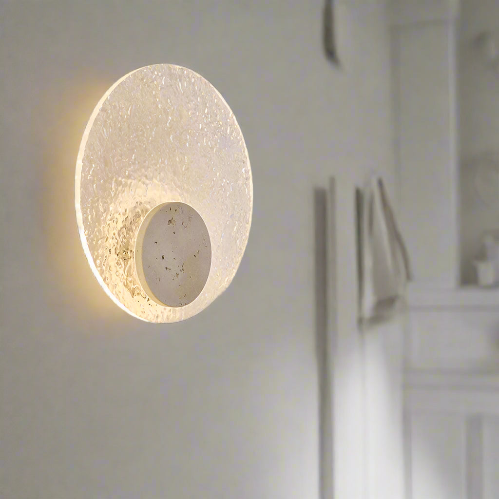 Wall Light Acrylic Travertine Modern Design | Orevio