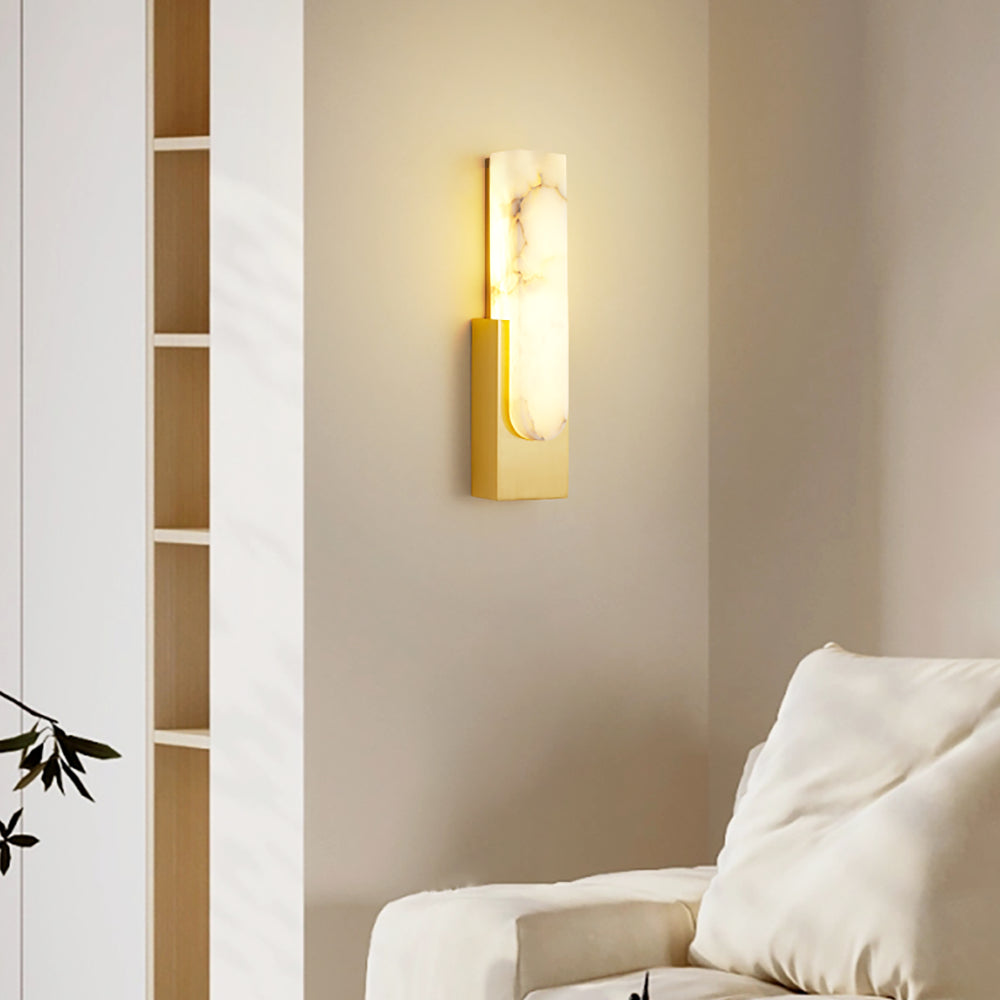 Wall Light Artificial Alabaster Minimalist Design | Vilmore