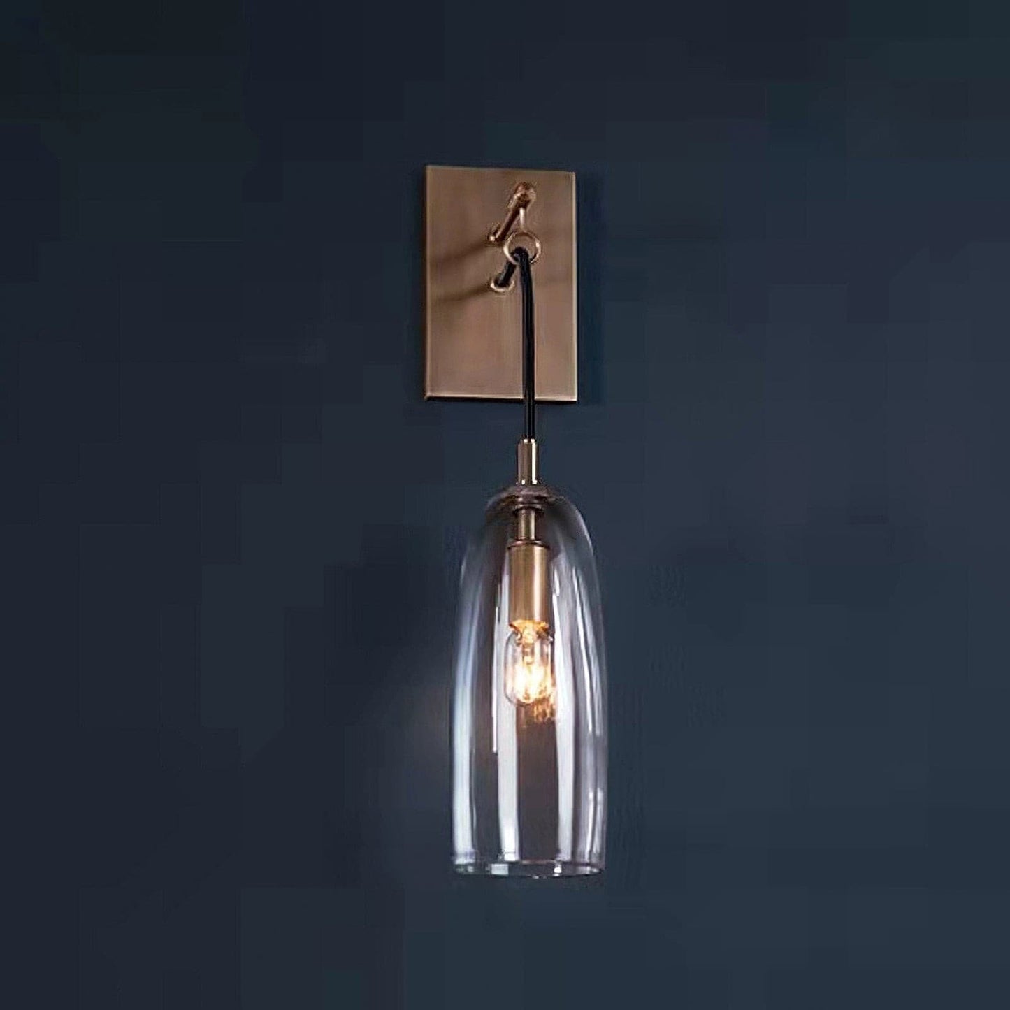 Wall Light Brass Glass for Nordic Interiors | Larexa