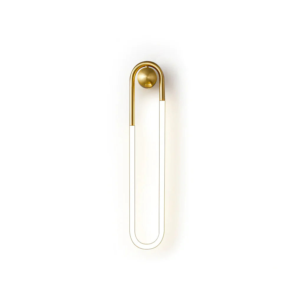 Wall Light Brass Loop in Modern Design | Rudilo