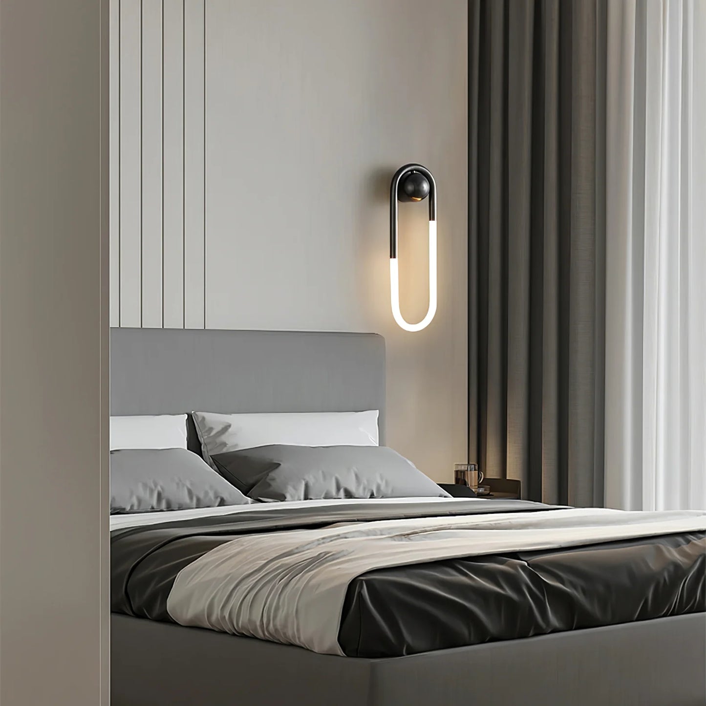 Wall Light Brass Loop in Modern Design | Rudilo
