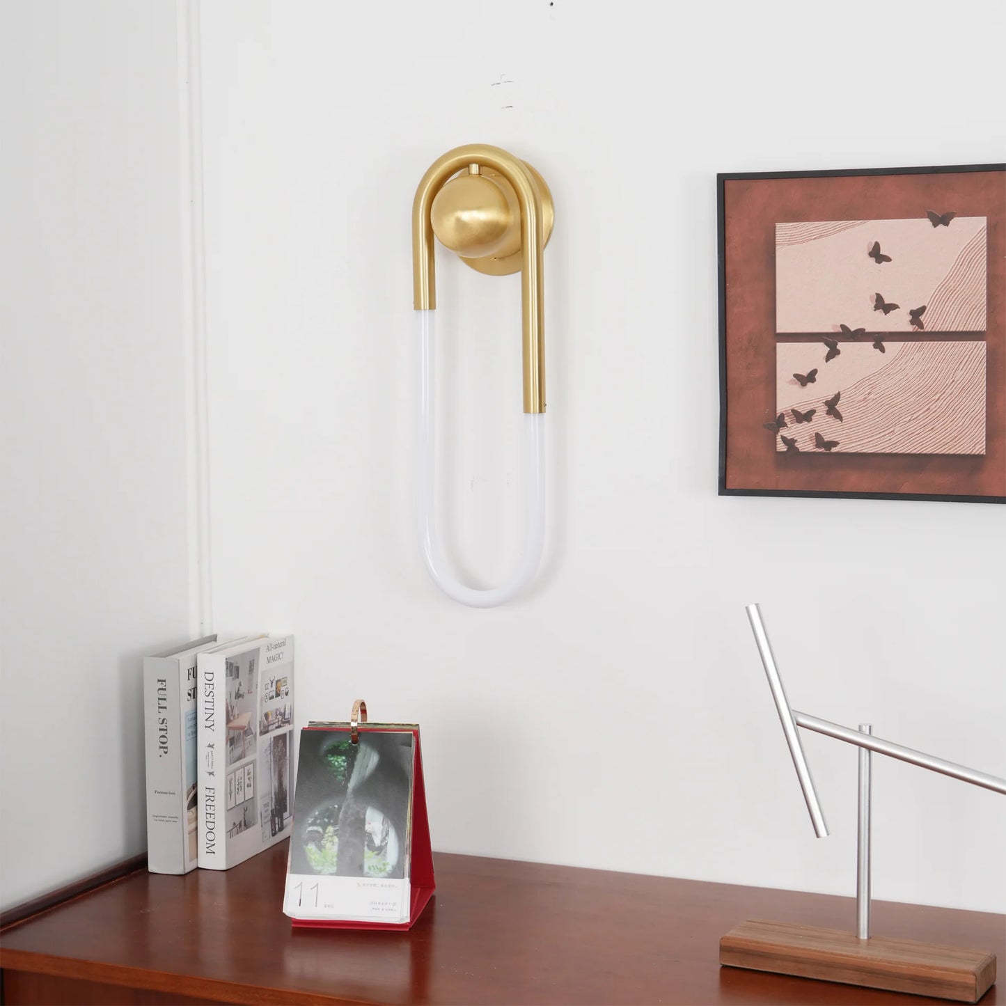 Wall Light Brass Loop in Modern Design | Rudilo