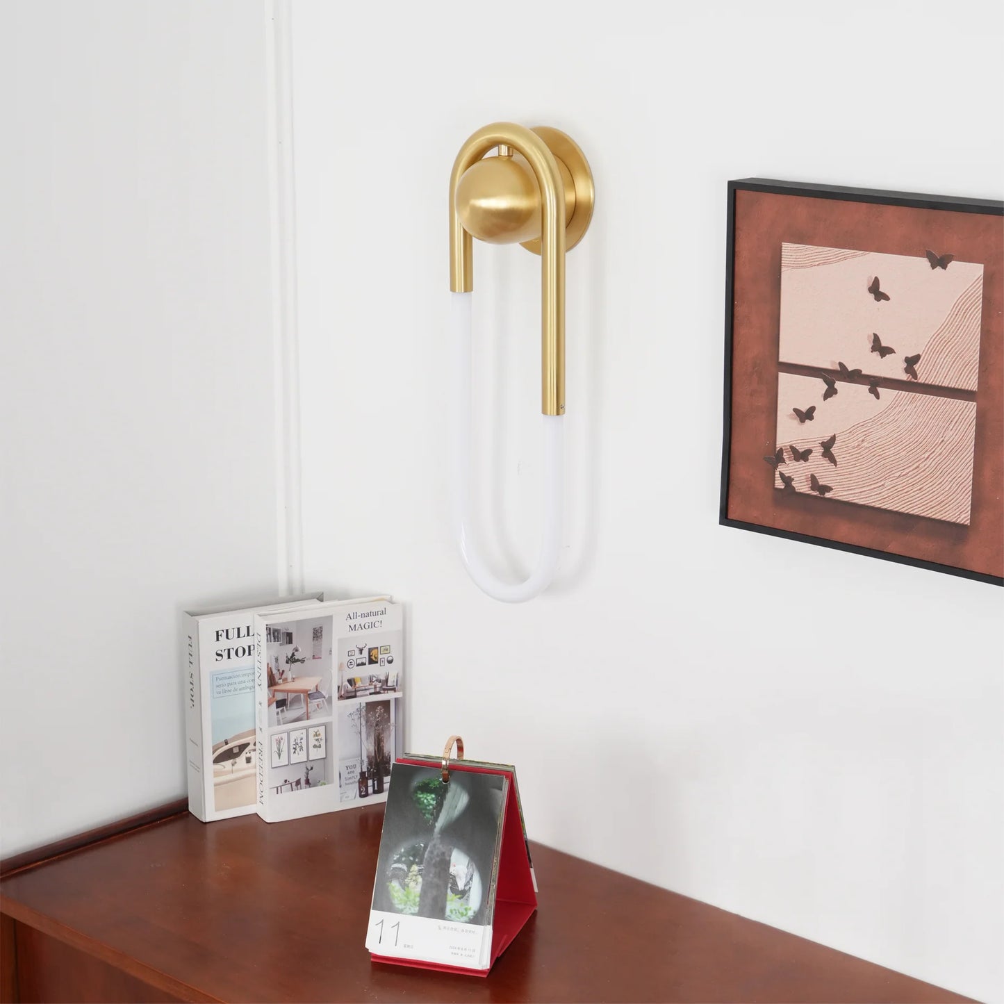 Wall Light Brass Loop in Modern Design | Rudilo