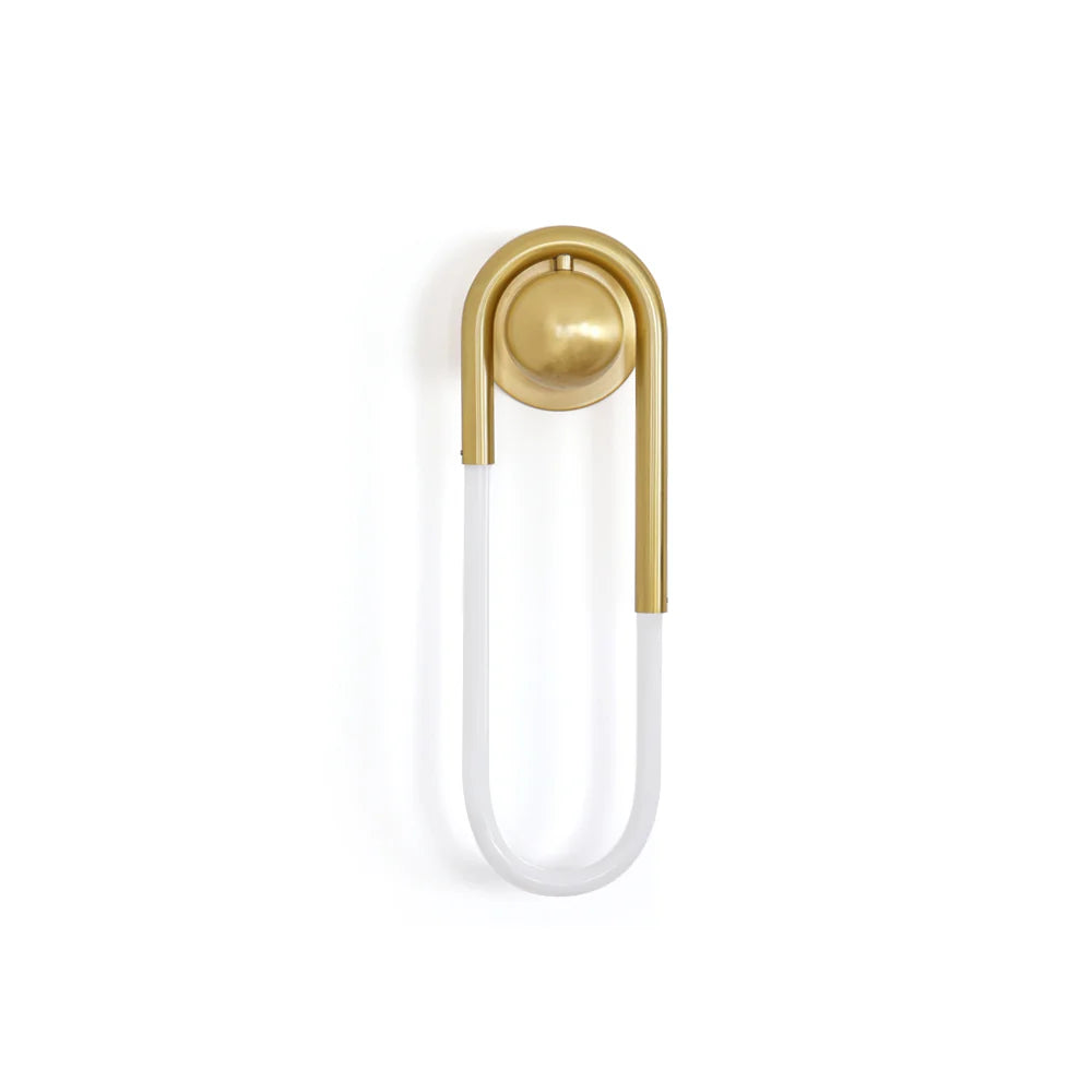 Wall Light Brass Loop in Modern Design | Rudilo