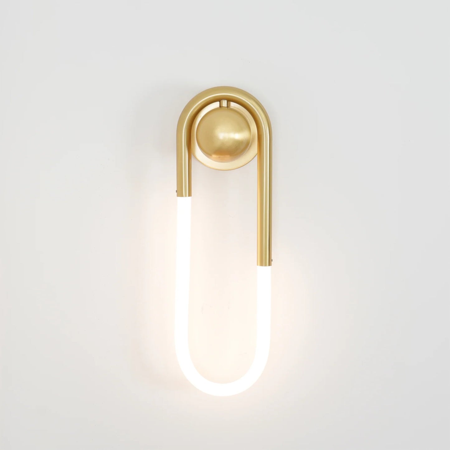 Wall Light Brass Loop in Modern Design | Rudilo