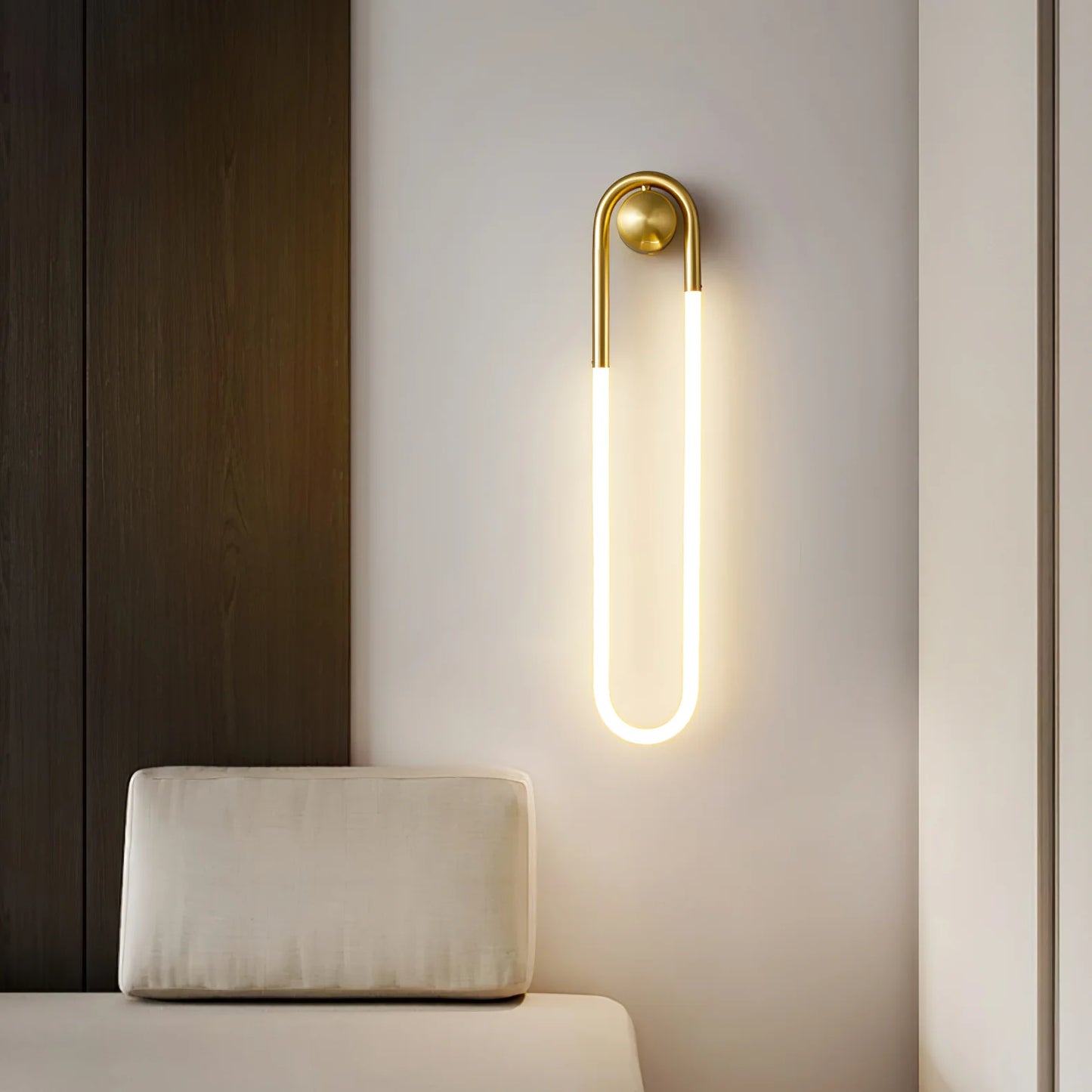 Wall Light Brass Loop in Modern Design | Rudilo