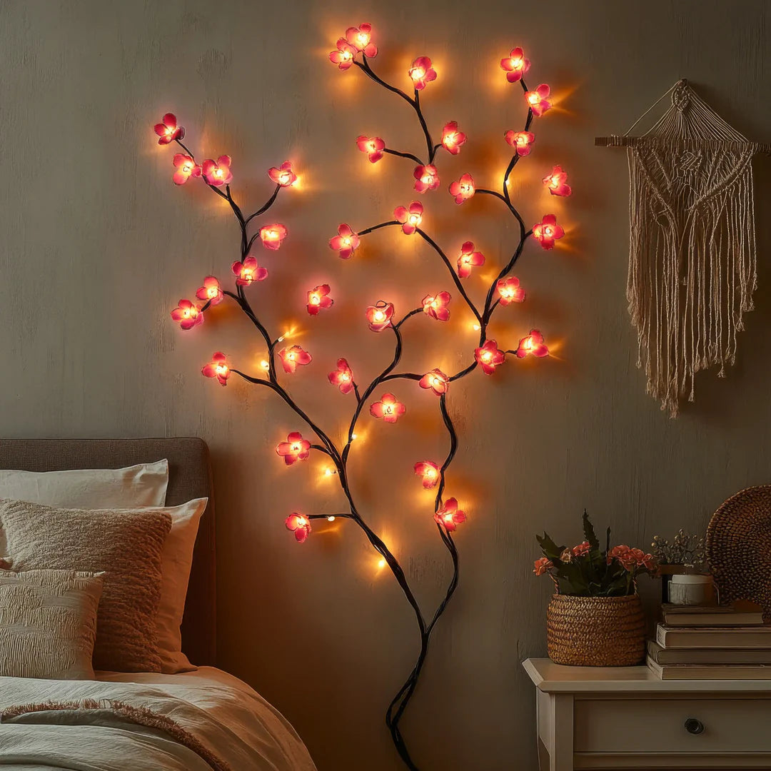 Wall Light Cherry Blossom USB LED Modern Design | Floren