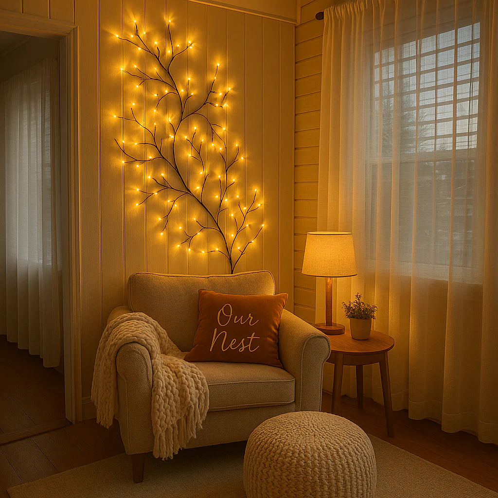 Wall Light Cherry Blossom USB LED Modern Design | Floren
