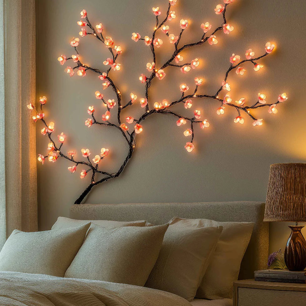 Wall Light Cherry Blossom USB LED Modern Design | Floren