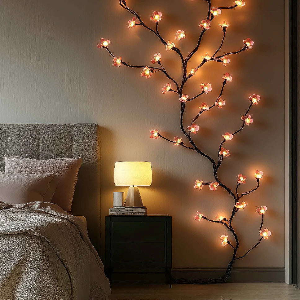 Wall Light Cherry Blossom USB LED Modern Design | Floren