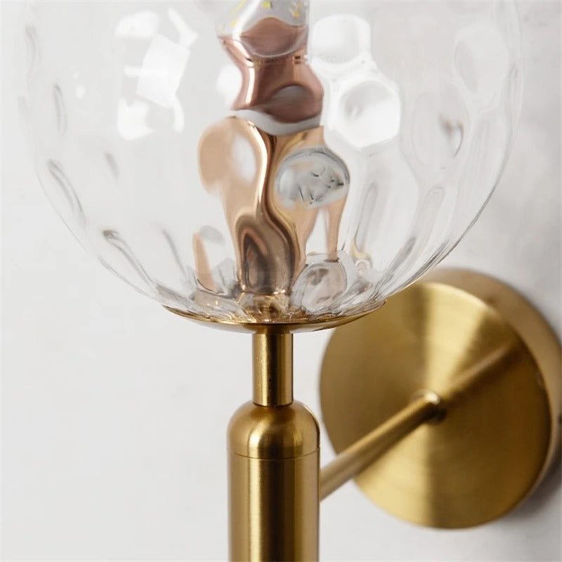 Wall Light Frosted Globe in Modern Minimalist Style | Lumevo
