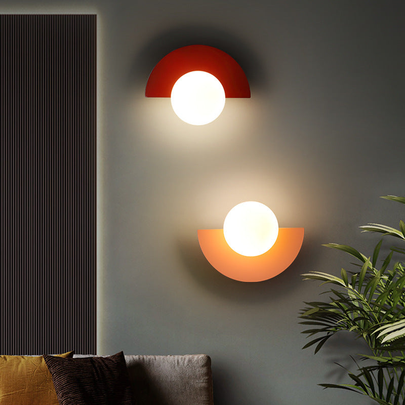 Wall Light Glass Globe Modern Wall Design | Valerno