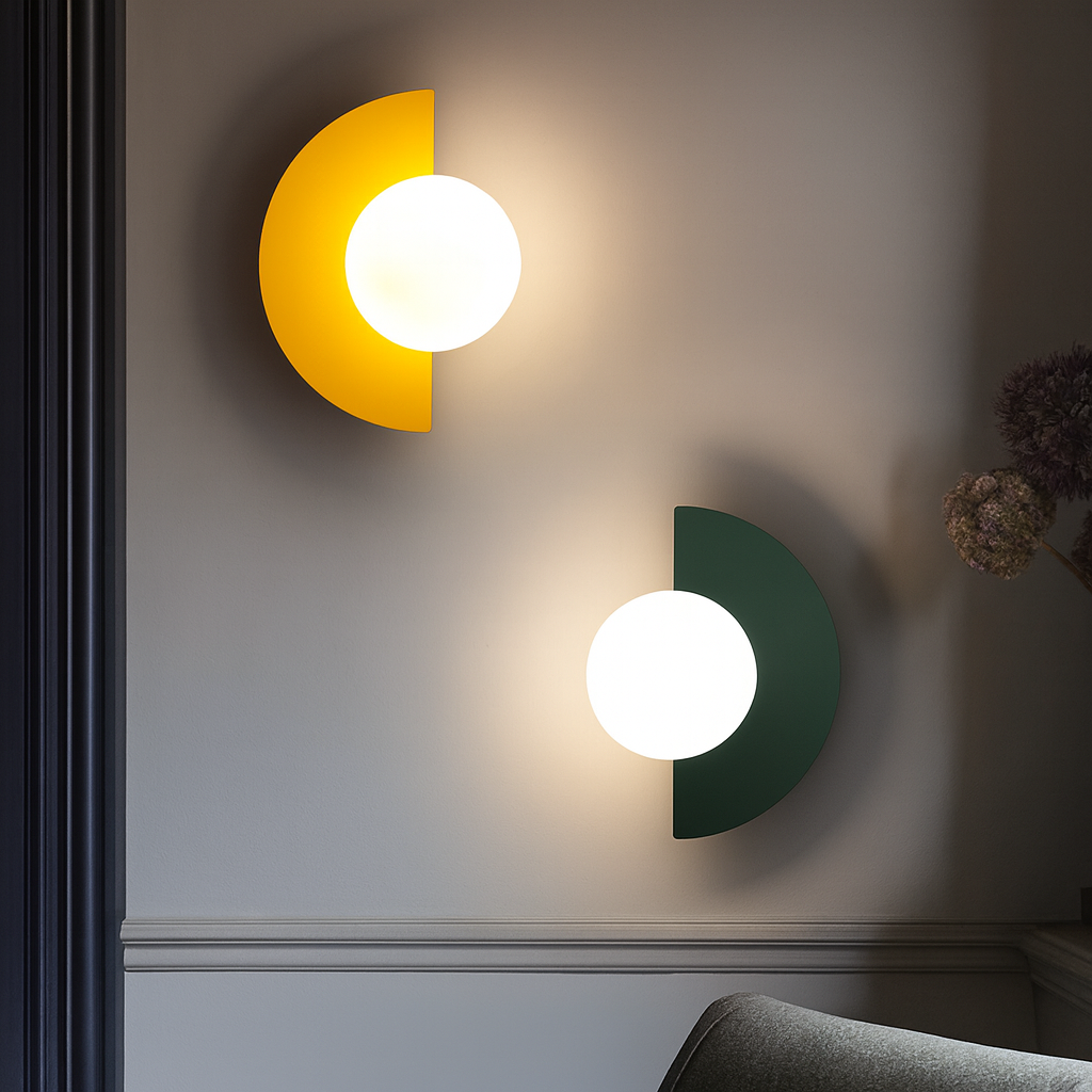 Wall Light Glass Globe Modern Wall Design | Valerno