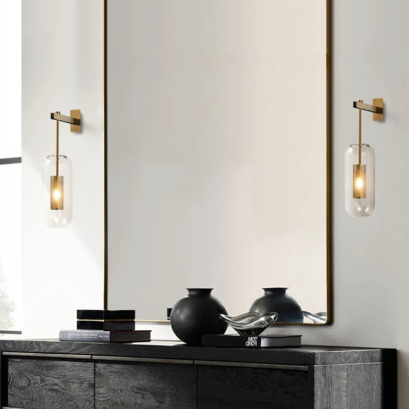 Wall Light Glass Metal Nordic Industrial | Norvexa