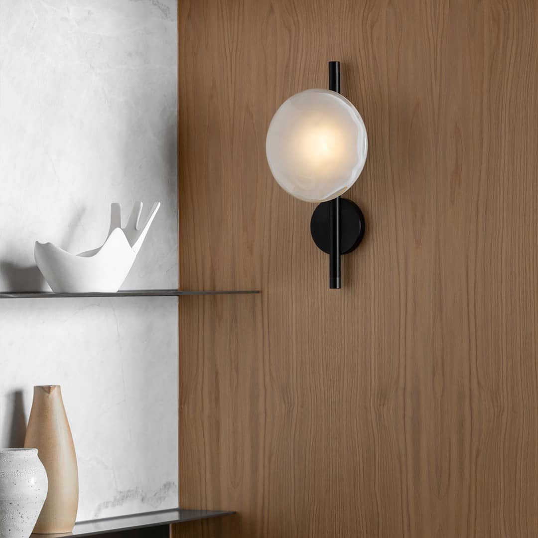 Wall Light Glass Round Nordic Design | Cetora
