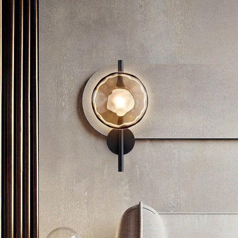 Wall Light Glass Round Nordic Design | Cetora