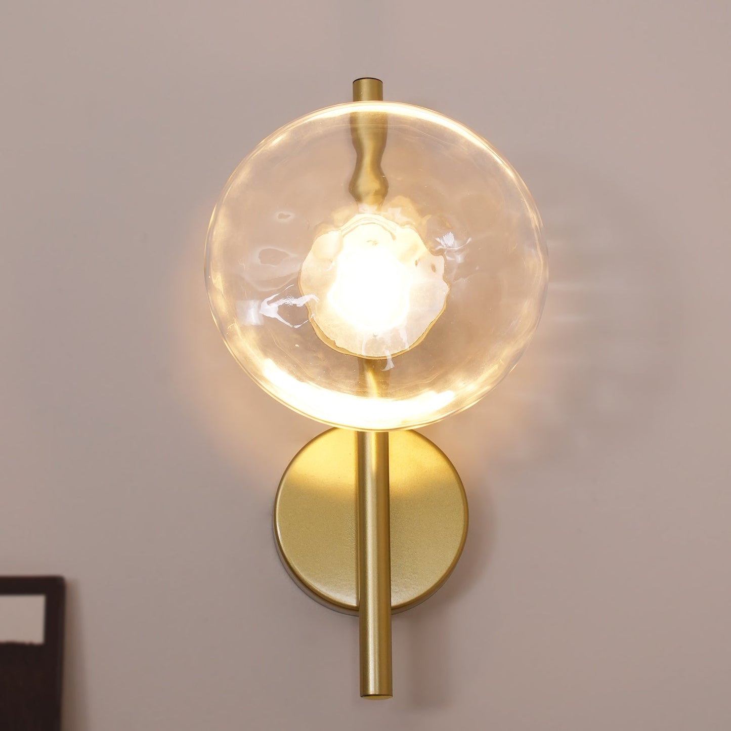 Wall Light Glass Round Nordic Design | Cetora
