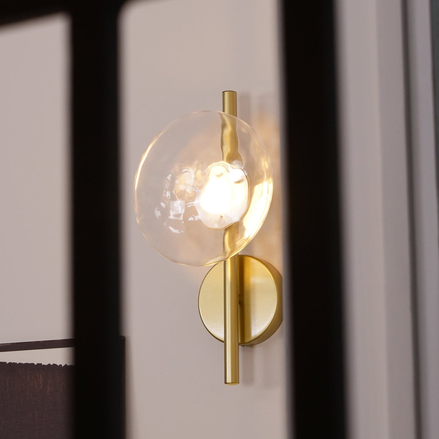 Wall Light Glass Round Nordic Design | Cetora
