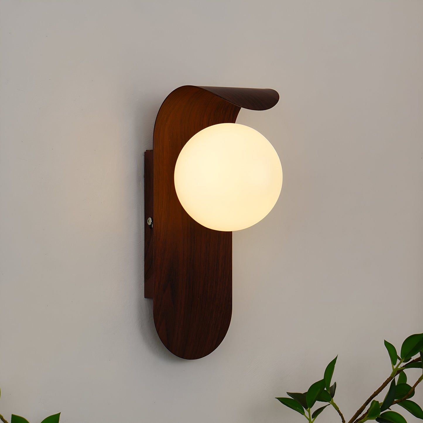 Wall Light Iron Wood Accent Nordic Minimalist | Varein