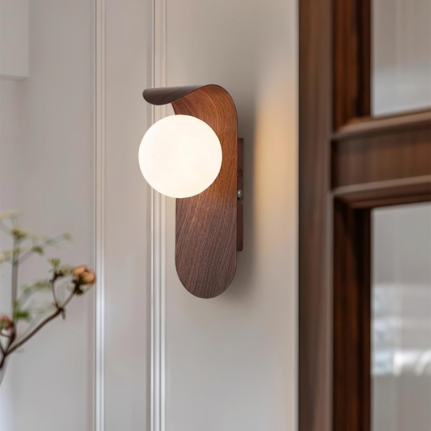 Wall Light Iron Wood Accent Nordic Minimalist | Varein