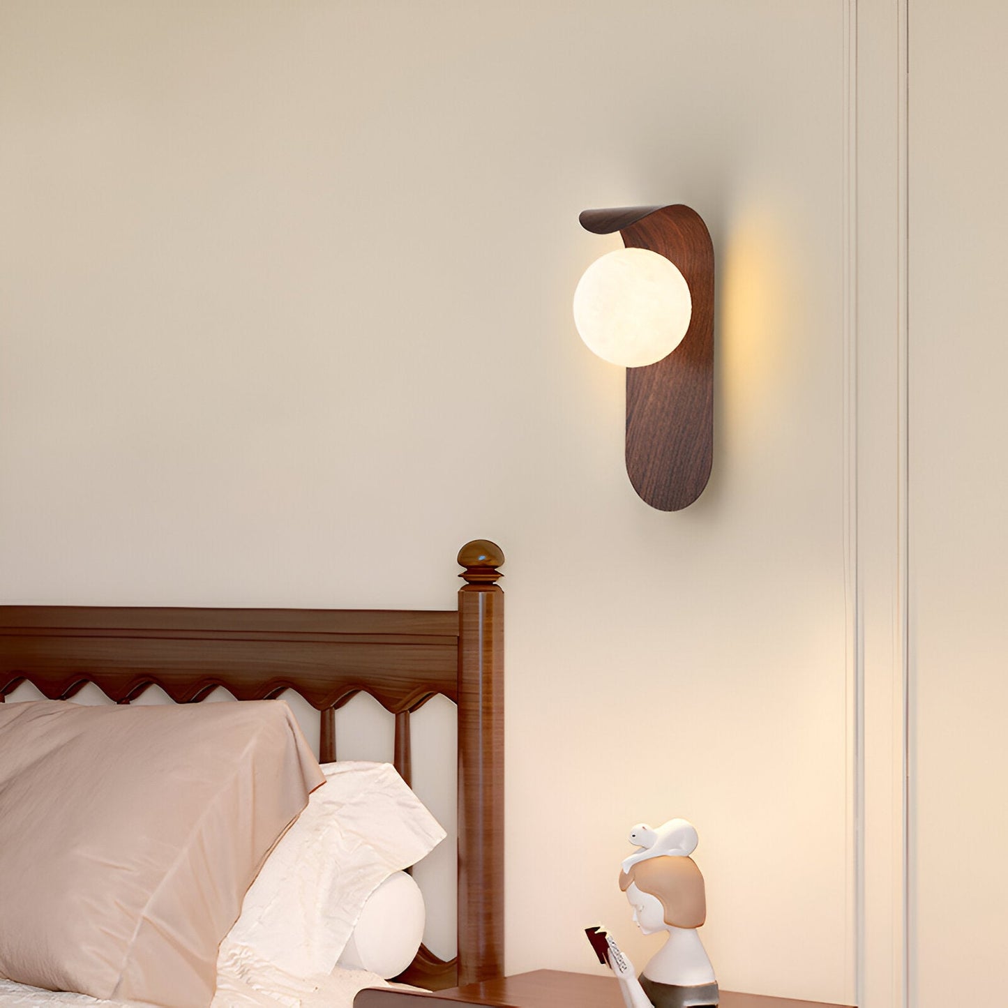 Wall Light Iron Wood Accent Nordic Minimalist | Varein
