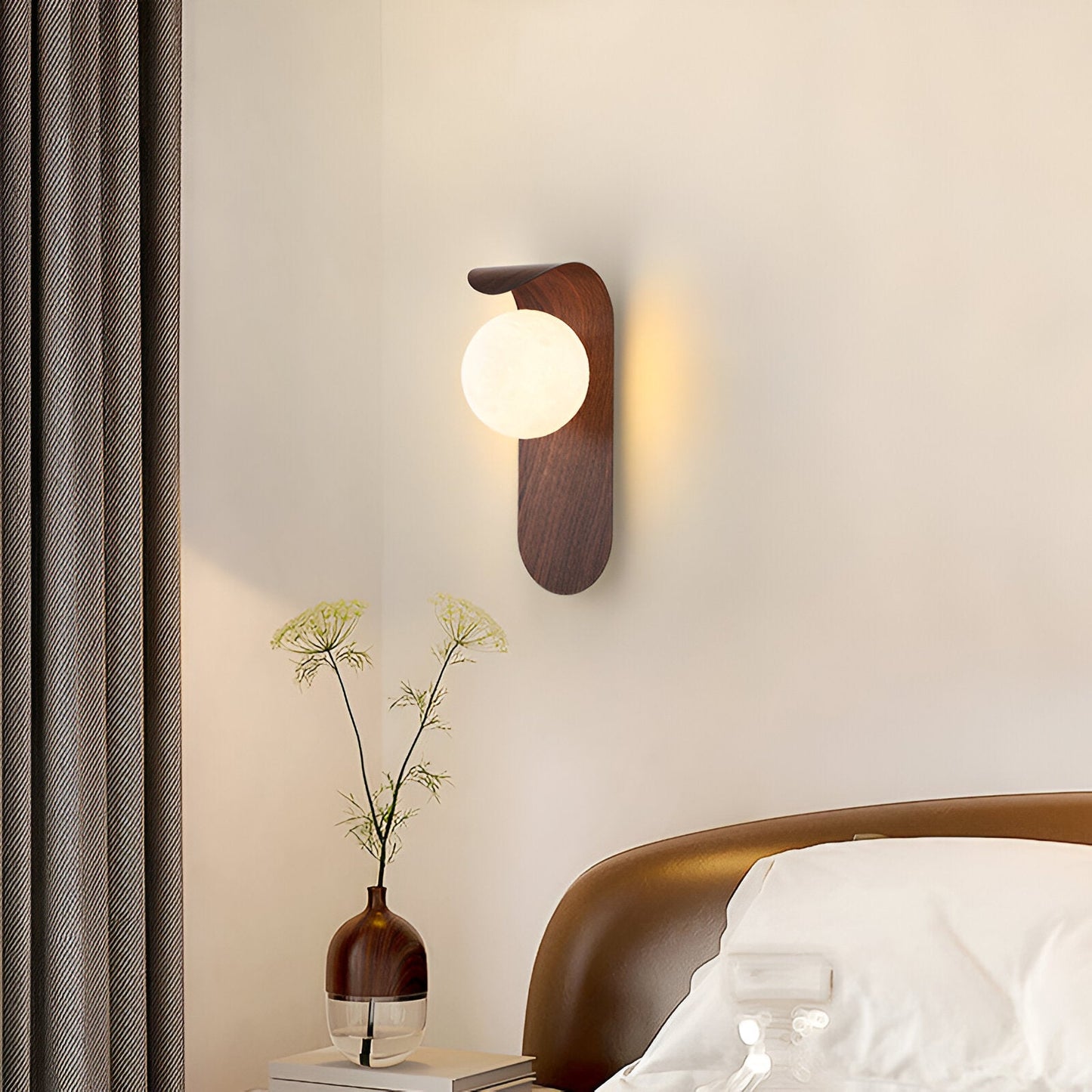 Wall Light Iron Wood Accent Nordic Minimalist | Varein