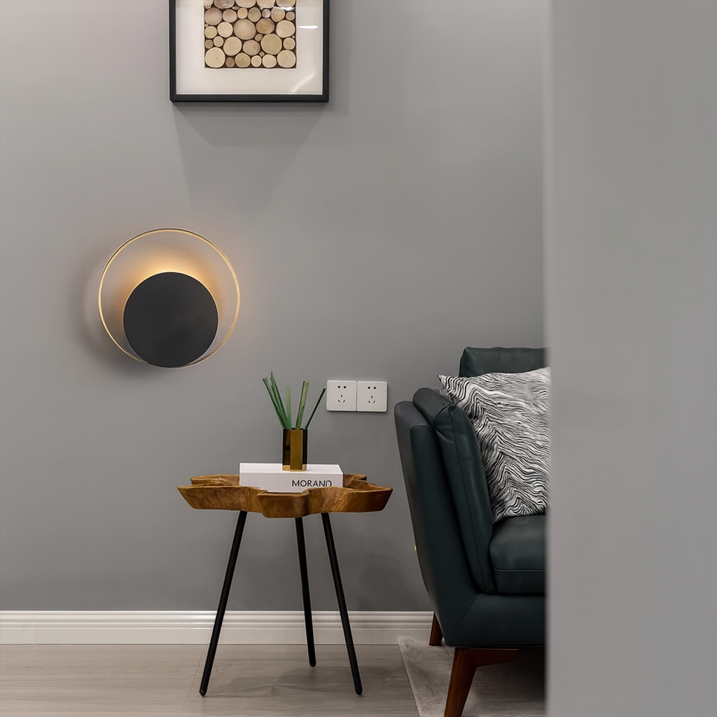 Wall Light LED Metal Gold Black Vintage Design | Orvello