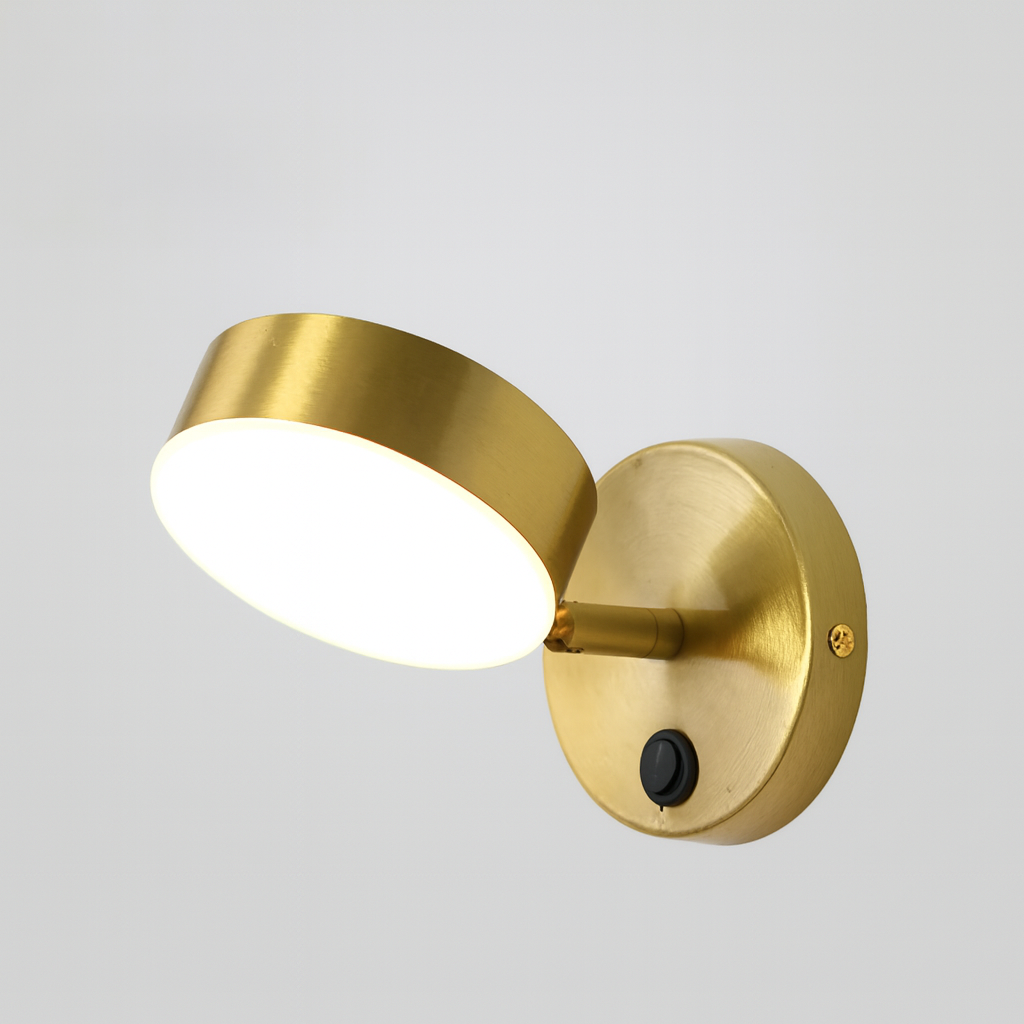 Wall Light LED in Nordic Style Black Gold | Vervan