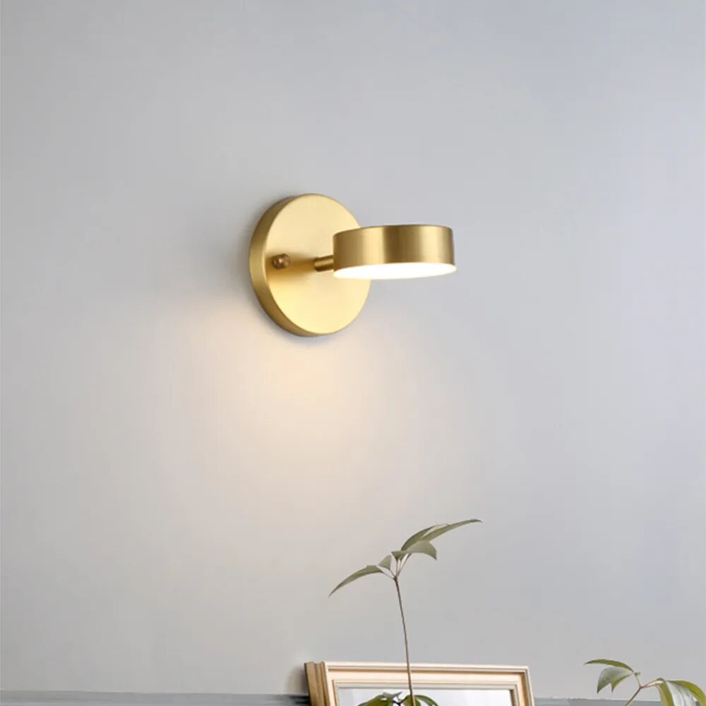 Wall Light LED in Nordic Style Black Gold | Vervan