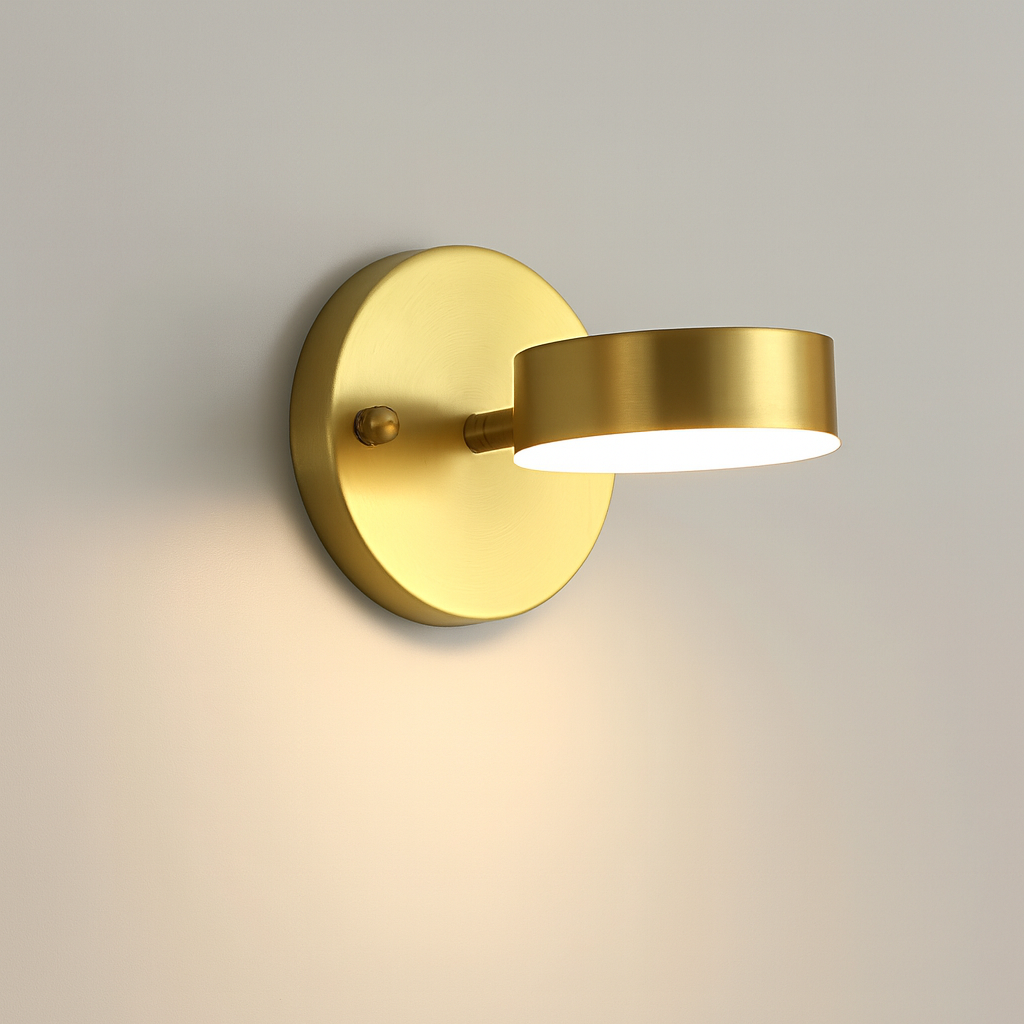 Wall Light LED in Nordic Style Black Gold | Vervan