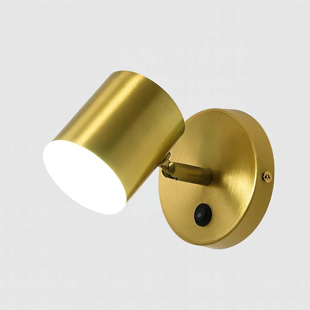 Wall Light LED with Nordic Metal Finish Black Gold | Harven