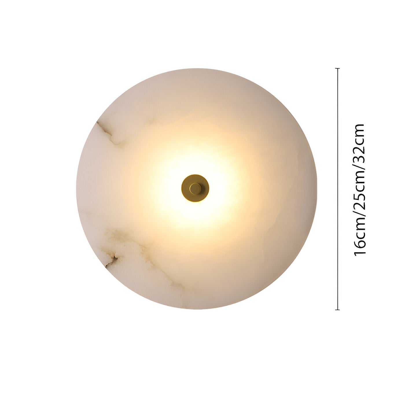 Wall Light Marble Alabaster Modern Round Design | Luniver