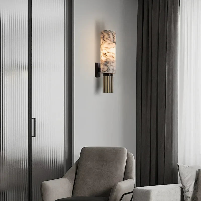 Wall Light Marble Stone with Modern LED Design | Tengura