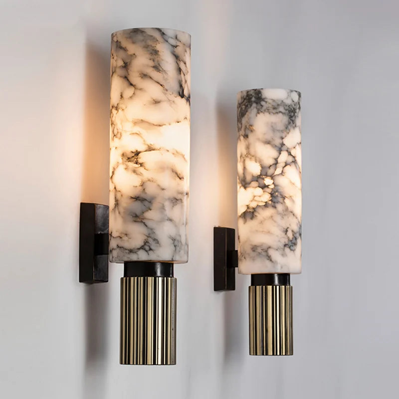 Wall Light Marble Stone with Modern LED Design | Tengura