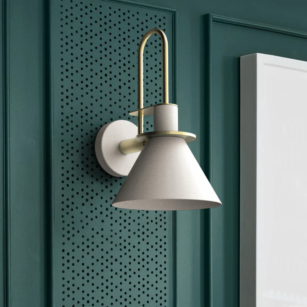 Wall Light Metal Cone for Kids Bedroom Lighting | Zecara