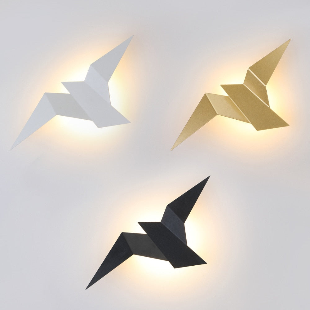 Wall Light Metal LED Origami in Nordic Style | Nailora