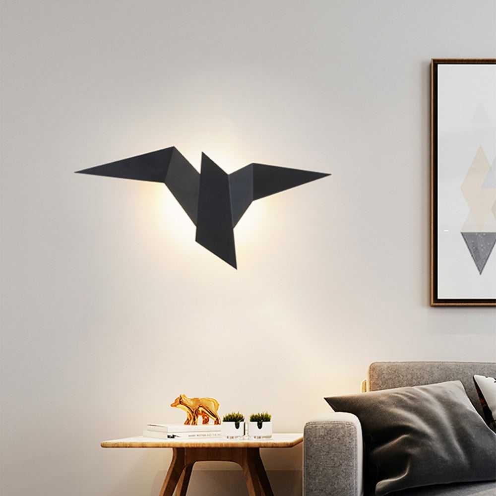 Wall Light Metal LED Origami in Nordic Style | Nailora