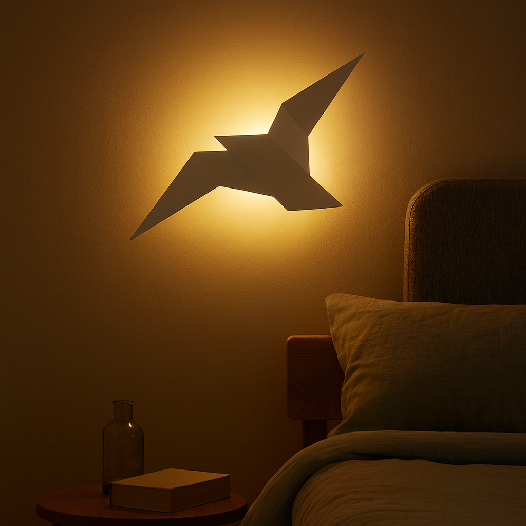Wall Light Metal LED Origami in Nordic Style | Nailora
