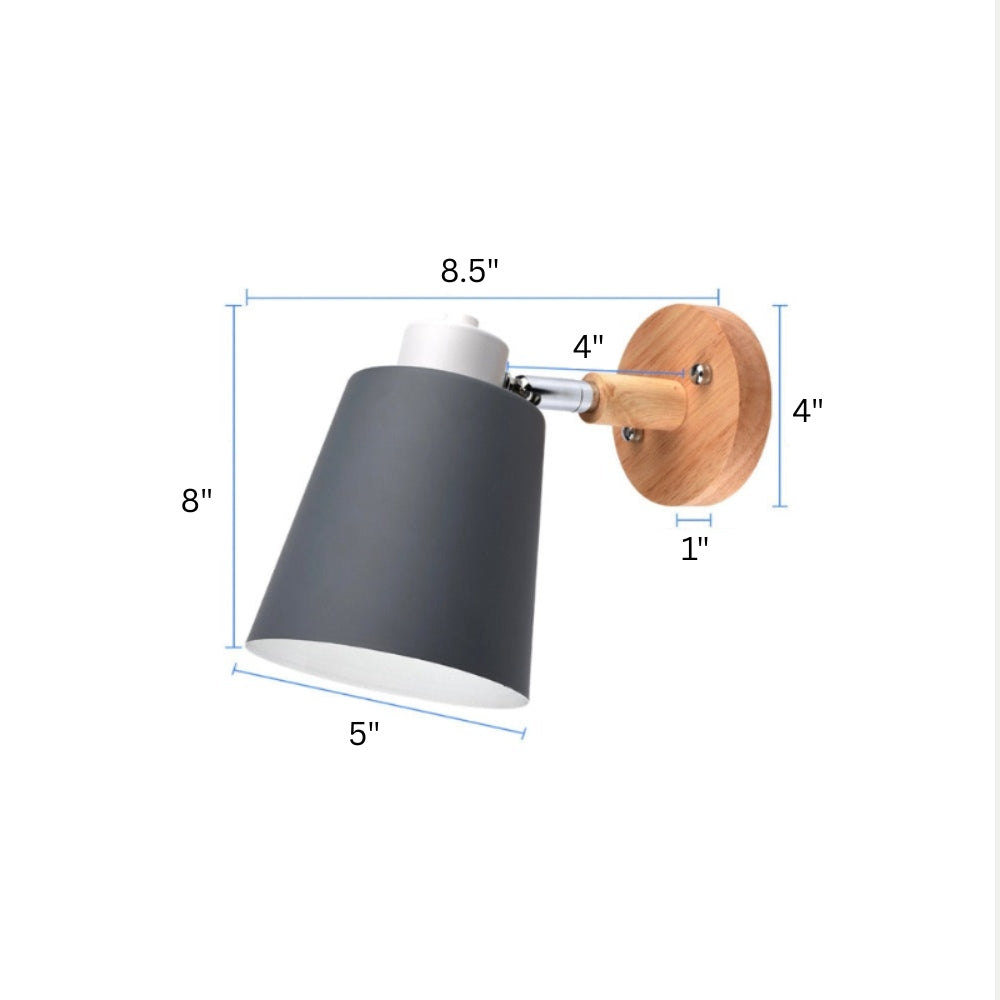 Wall Light Metal LED with Nordic Adjustable Shade | Norella