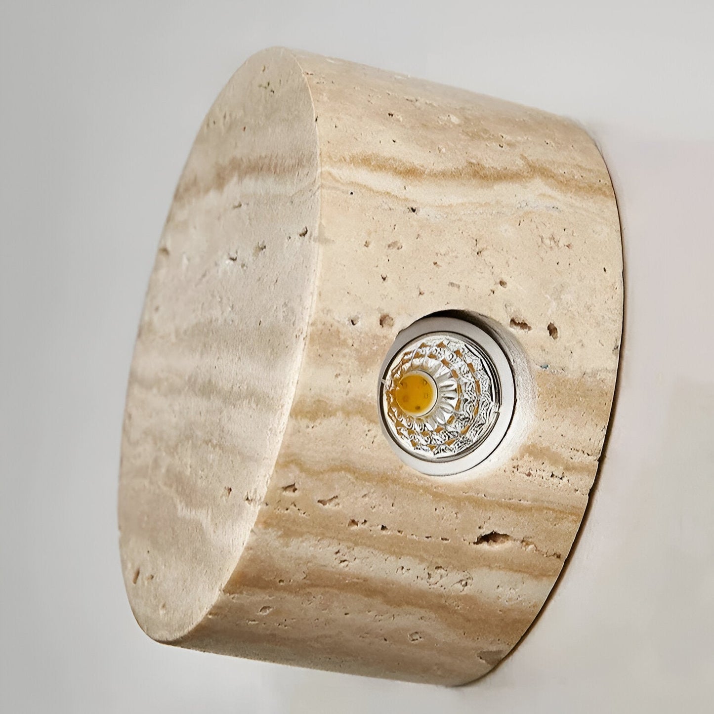 Wall Light Natural Travertine in Wabi Sabi Style | Tynoro