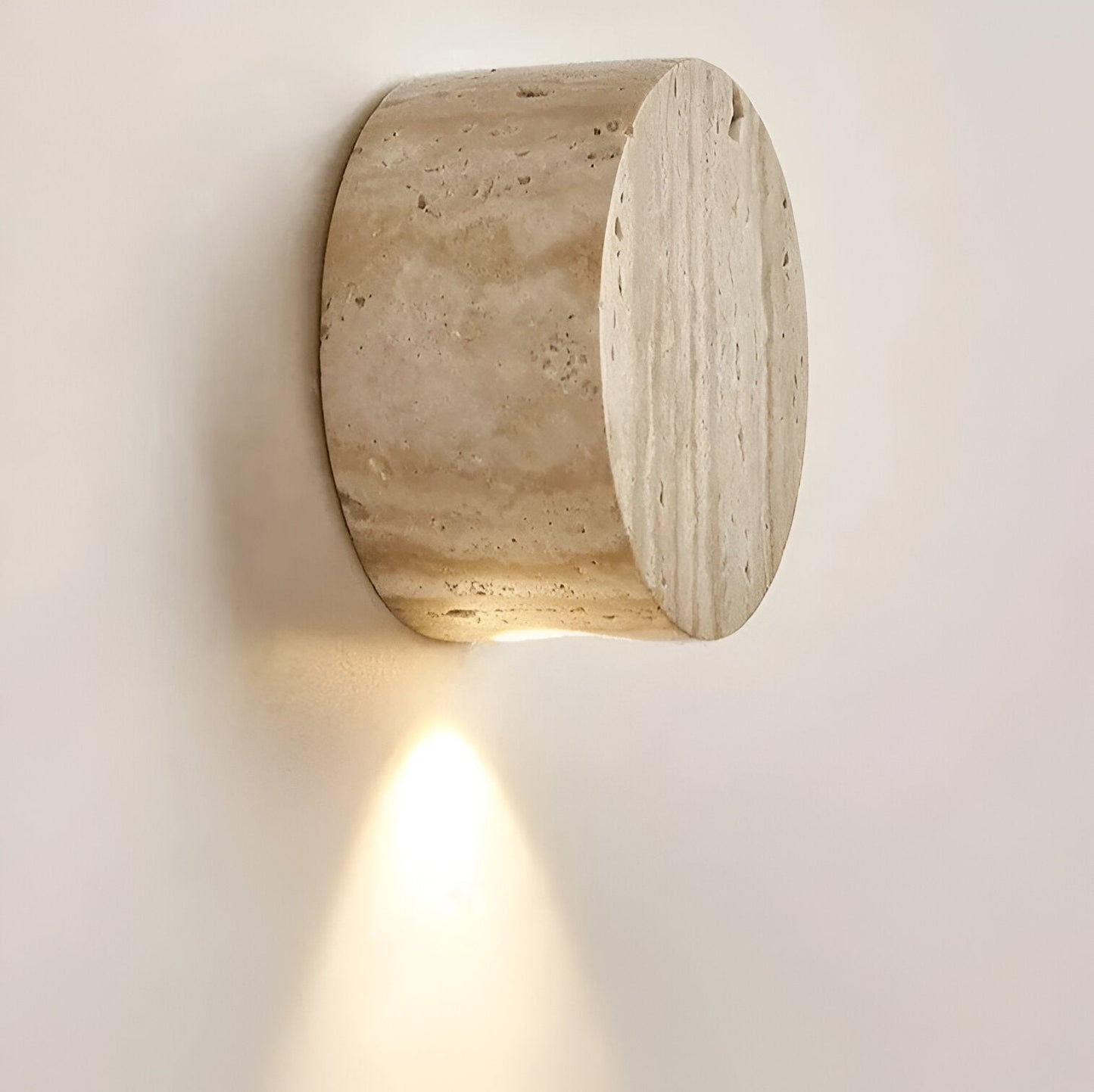 Wall Light Natural Travertine in Wabi Sabi Style | Tynoro