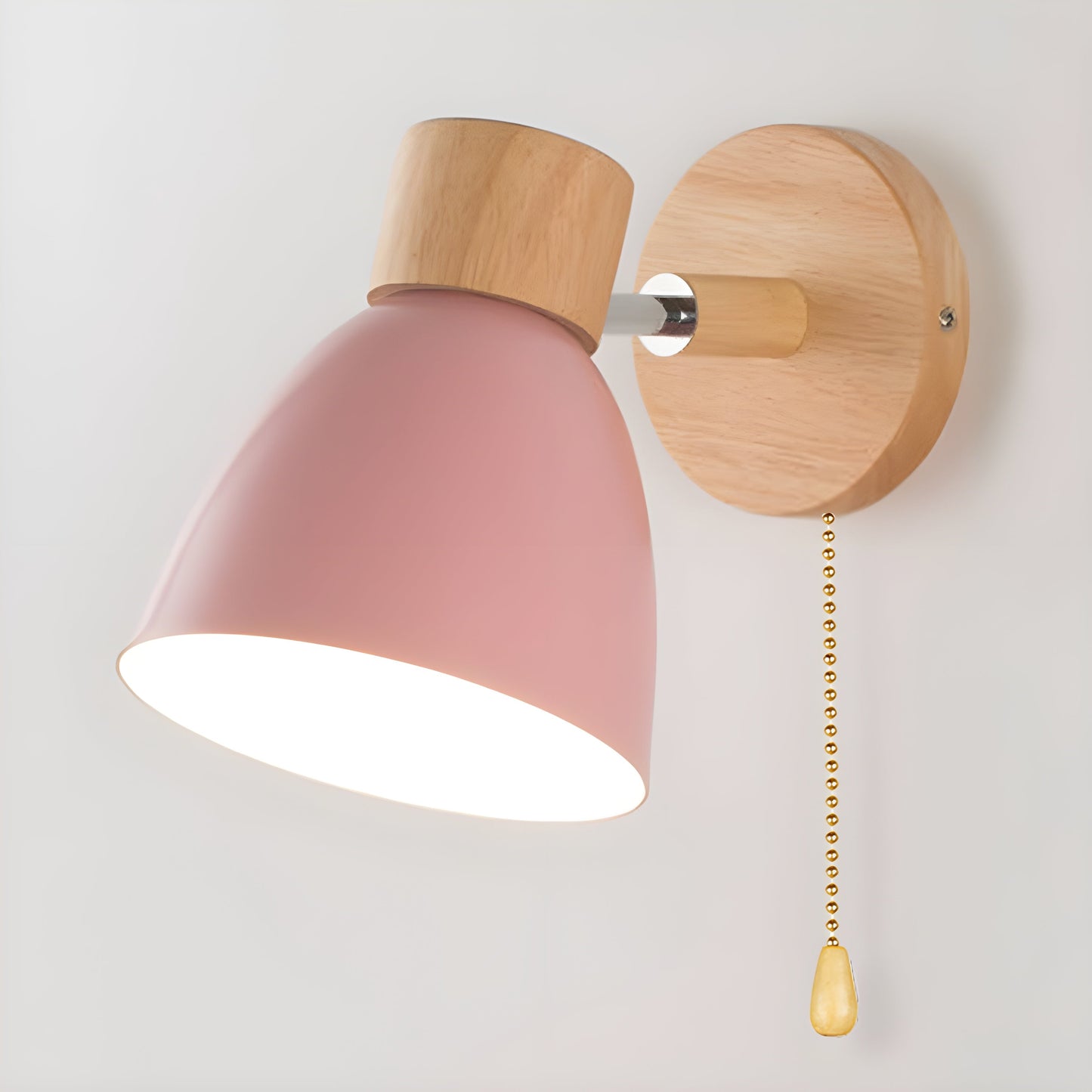 Wall Light Nordic Wooden Compact Switch | Dovira