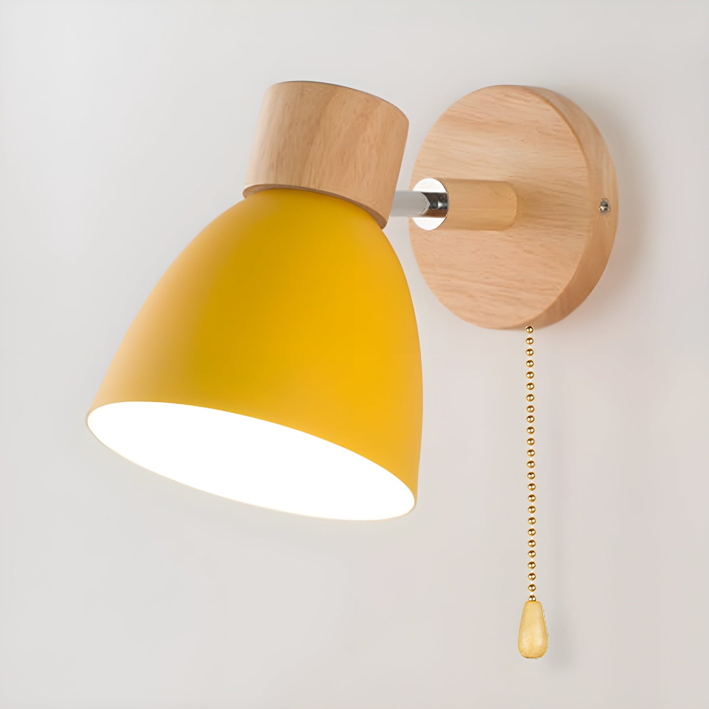 Wall Light Nordic Wooden Compact Switch | Dovira