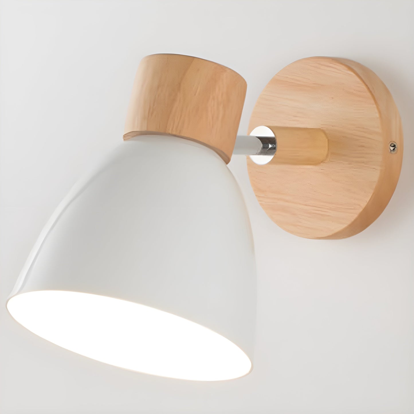 Wall Light Nordic Wooden Compact Switch | Dovira
