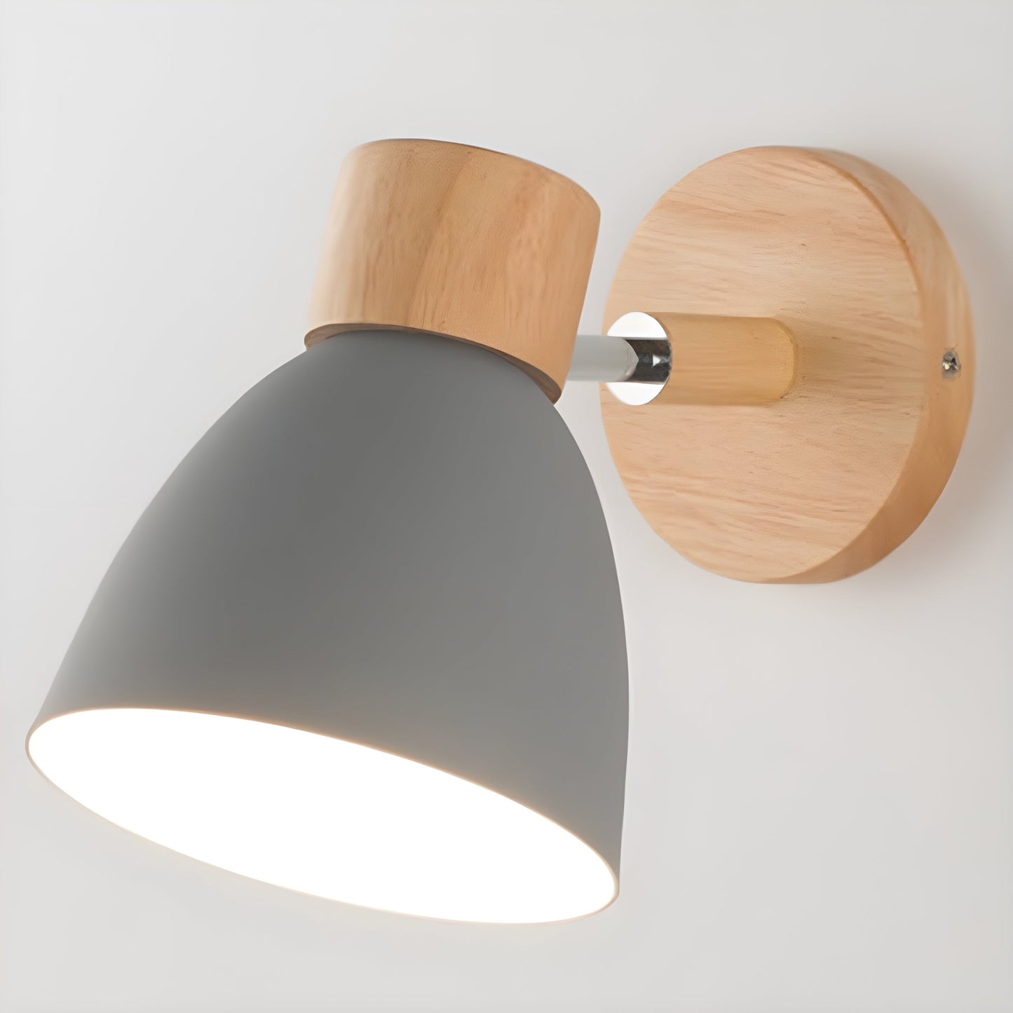 Wall Light Nordic Wooden Compact Switch | Dovira