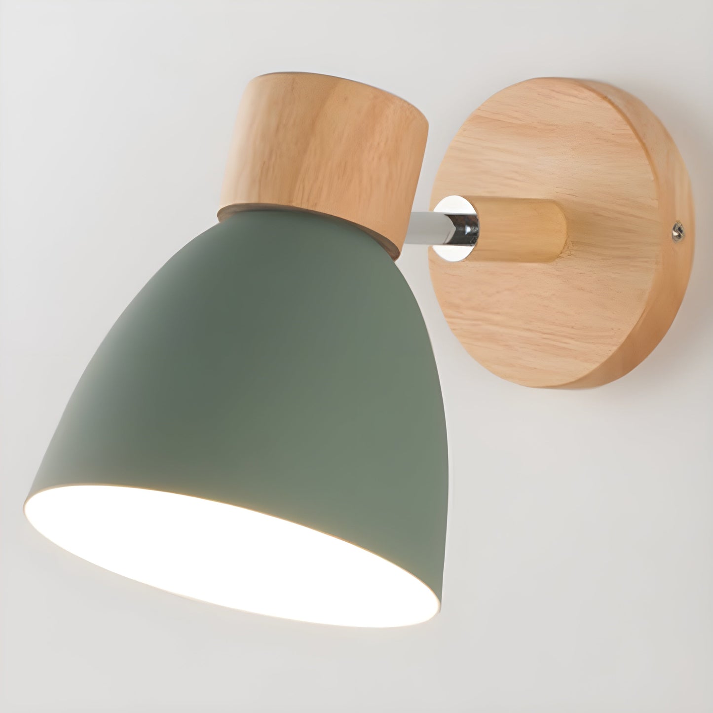 Wall Light Nordic Wooden Compact Switch | Dovira