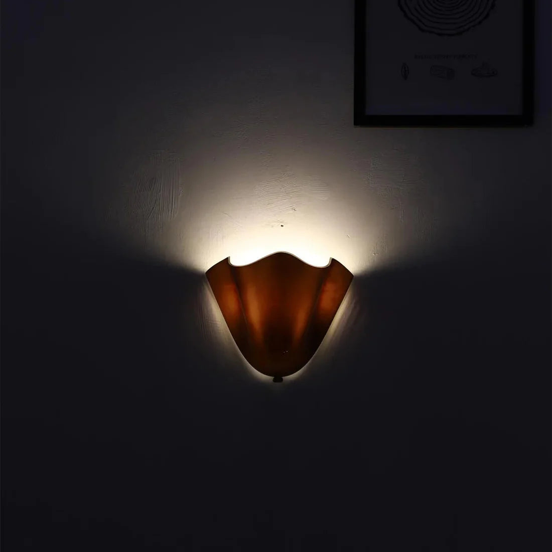 Wall Light Retro Coloured Glass Design | Skirona