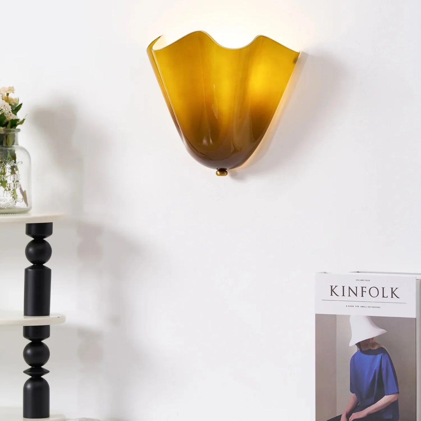 Wall Light Retro Coloured Glass Design | Skirona